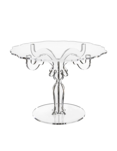 iPLEX Design - Bon Ton Alzata Media Venice in plexiglass - Trasparente - 35x25x35 cm