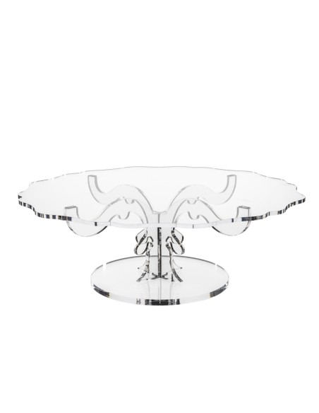 iPLEX Design - Bon Ton Alzata Bassa Venice in plexiglass - Trasparente - 50x17,5x50 cm