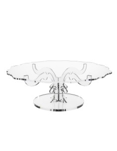 iPLEX Design - Bon Ton Alzata Bassa Venice in plexiglass - Trasparente - 50x17,5x50 cm