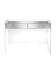 iPLEX Design - Marie Claire Consolle Silver in plexiglass - Trasparente/silver - 100x85x35 cm