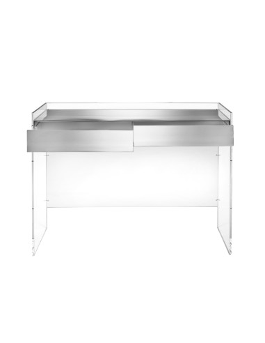 iPLEX Design - Marie Claire Consolle Silver in plexiglass - Trasparente/silver - 100x85x35 cm