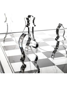 iPLEX Design - Gukesh Scacchiera in plexiglass - Trasparente - 50x2,5x50 cm 2