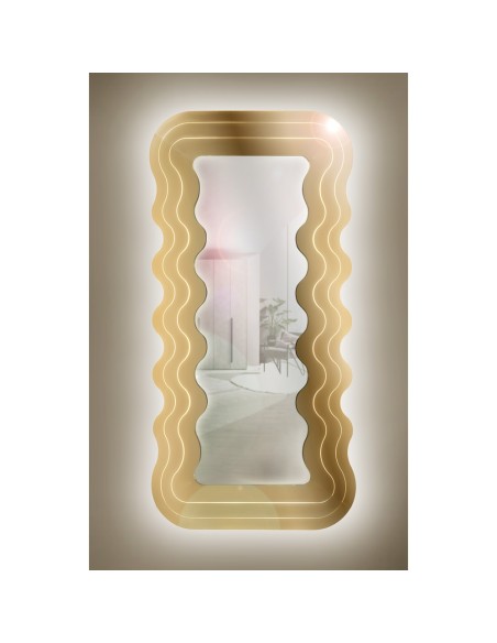 iPLEX Design - Marea Specchio Gold in plexiglass - 90x180x3 cm