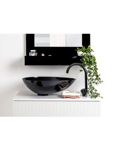 iPLEX Design - Calipso Lavabo Nero in plexiglass - 53x15x40 cm 2