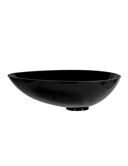 iPLEX Design - Calipso Lavabo Nero in plexiglass - 53x15x40 cm