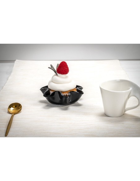 iPLEX Design - Drappeggi Pirottino Nero in plexiglass - 12x4x12 cm