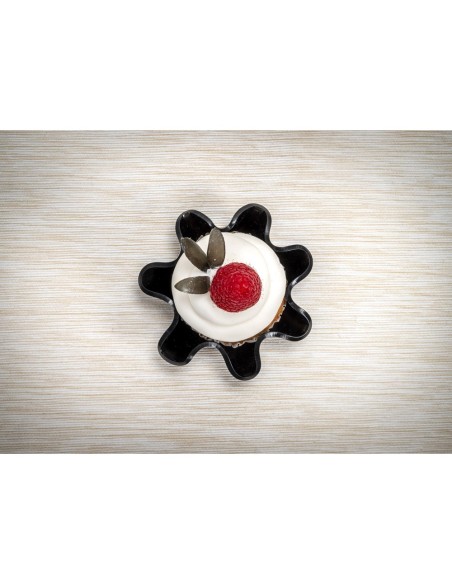 iPLEX Design - Drappeggi Pirottino Nero in plexiglass - 12x4x12 cm