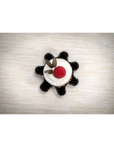 iPLEX Design - Drappeggi Pirottino Nero in plexiglass - 12x4x12 cm