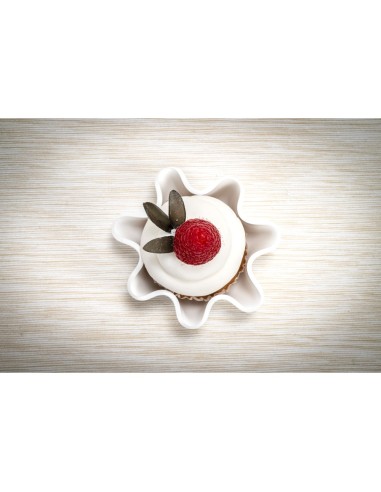 iPLEX Design - Drappeggi Pirottino Bianco in plexiglass - 12x4x12 cm