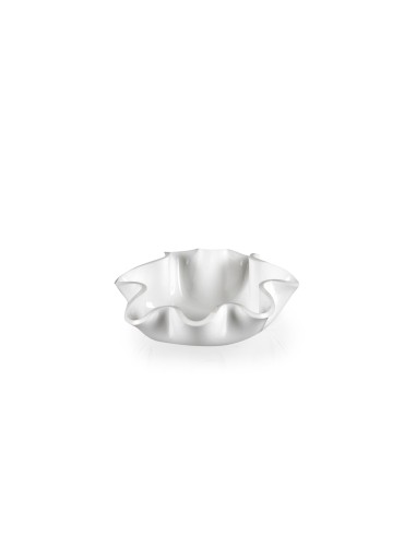 iPLEX Design - Drappeggi Pirottino Bianco in plexiglass - 12x4x12 cm