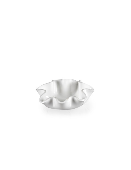 iPLEX Design - Drappeggi Pirottino Bianco in plexiglass - 12x4x12 cm