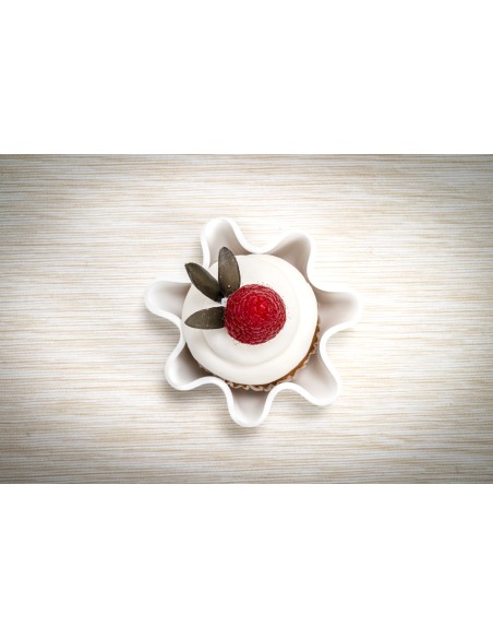 iPLEX Design - Drappeggi Pirottino Bianco in plexiglass - 12x4x12 cm