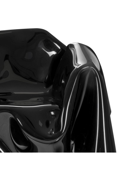 iPLEX Design - Drappeggi Poltrona Nera in pmma - nero - 108,0x45/76x103,0 - 108,0x45/76x103,0 cm - 108x45x103 cm