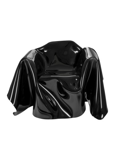 iPLEX Design - Drappeggi Poltrona Nera in pmma - nero - 108,0x45/76x103,0 - 108,0x45/76x103,0 cm - 108x45x103 cm