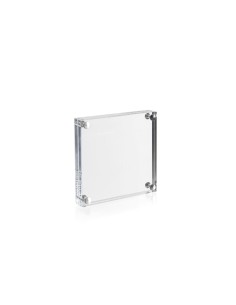 iPLEX Design - Portafoto ""Clear"" in plexiglass - Trasparente - 13x13x2 cm