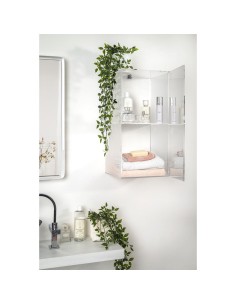 iPLEX Design - Clio Mobiletto Doppio Plisse' Da Parete in plexiglass - Trasparente - 30x60x30 cm 2