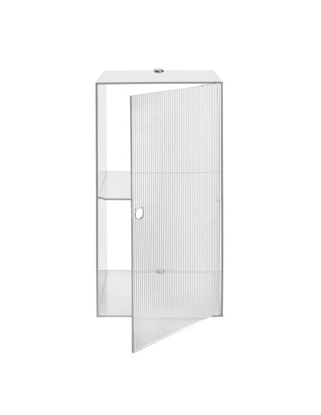 iPLEX Design - Clio Mobiletto Doppio Plisse' Da Parete in plexiglass - Trasparente - 30x60x30 cm