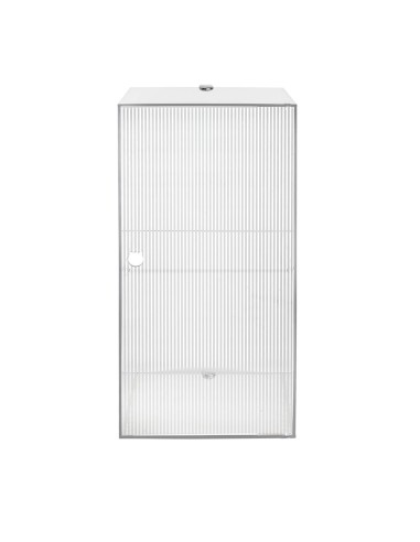 iPLEX Design - Clio Mobiletto Doppio Plisse' Da Parete in plexiglass - Trasparente - 30x60x30 cm