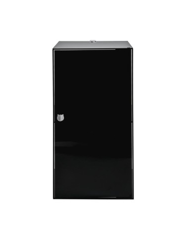 iPLEX Design - Clio Mobiletto Doppio Nero Da Parete in plexiglass - 30x60x30 cm