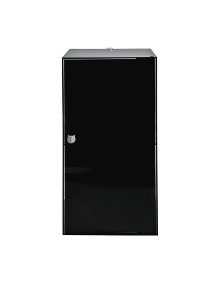 iPLEX Design - Clio Mobiletto Doppio Nero Da Parete in plexiglass - 30x60x30 cm