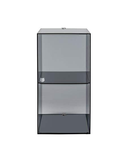 iPLEX Design - Clio Mobiletto Doppio Fume' Da Parete in plexiglass - fumè - 30x60x30 cm