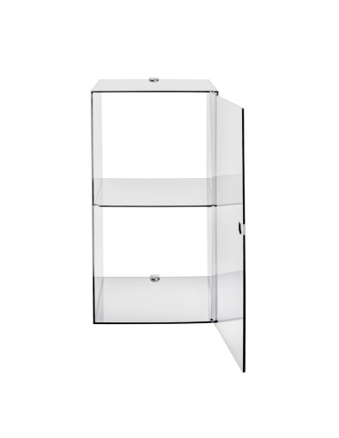 iPLEX Design - Clio Mobiletto Doppio Trasparente Da Parete in plexiglass - 30x60x30 cm