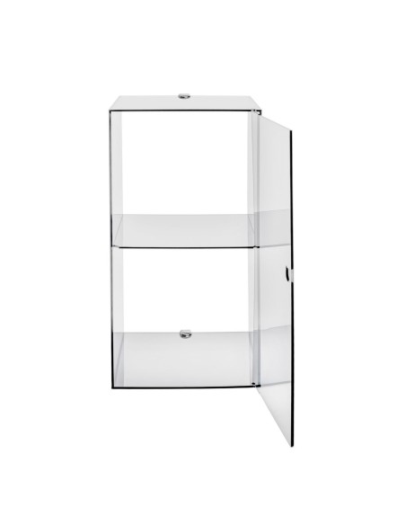 iPLEX Design - Clio Mobiletto Doppio Trasparente Da Parete in plexiglass - 30x60x30 cm
