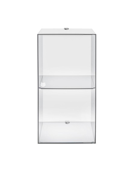 iPLEX Design - Clio Mobiletto Doppio Trasparente Da Parete in plexiglass - 30x60x30 cm