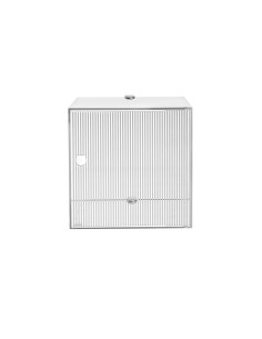 iPLEX Design - Clio Mobiletto Singolo Plisse' Da Parete in plexiglass - Trasparente - 30x30x30 cm