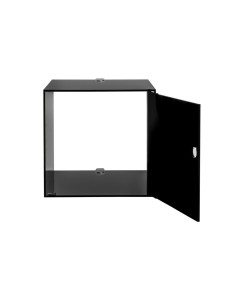 iPLEX Design - Clio Mobiletto Singolo Nero Da Parete in plexiglass - 30x30x30 cm 2