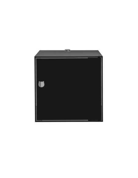 iPLEX Design - Clio Mobiletto Singolo Nero Da Parete in plexiglass - 30x30x30 cm