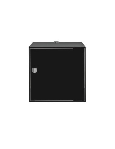 iPLEX Design - Clio Mobiletto Singolo Nero Da Parete in plexiglass - 30x30x30 cm