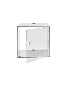 iPLEX Design - Clio Mobiletto Singolo Trasparente Da Parete in plexiglass - 30x30x30 cm 2