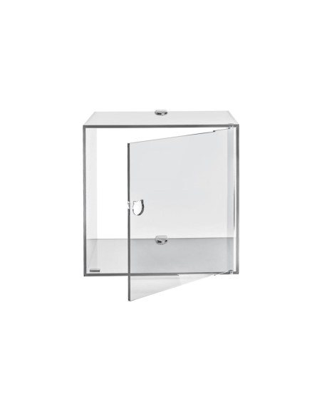 iPLEX Design - Clio Mobiletto Singolo Trasparente Da Parete in plexiglass - 30x30x30 cm