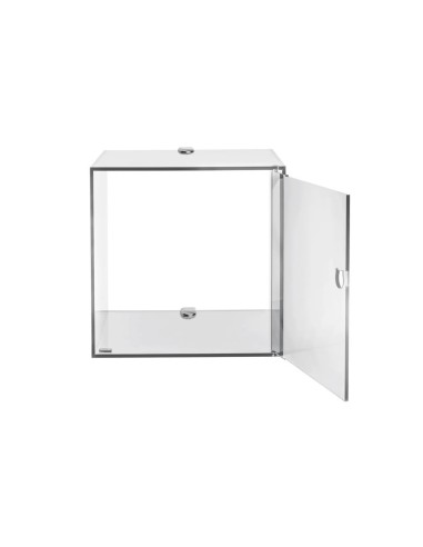 iPLEX Design - Clio Mobiletto Singolo Trasparente Da Parete in plexiglass - 30x30x30 cm