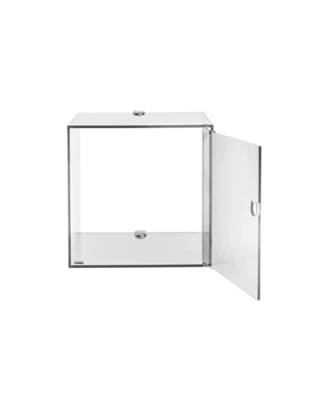 iPLEX Design - Clio Mobiletto Singolo Trasparente Da Parete in plexiglass - 30x30x30 cm