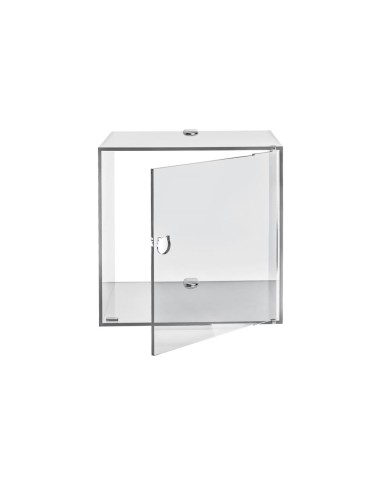 iPLEX Design - Clio Mobiletto Singolo Trasparente Da Parete in plexiglass - 30x30x30 cm