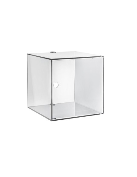 iPLEX Design - Clio Mobiletto Singolo Trasparente Da Parete in plexiglass - 30x30x30 cm