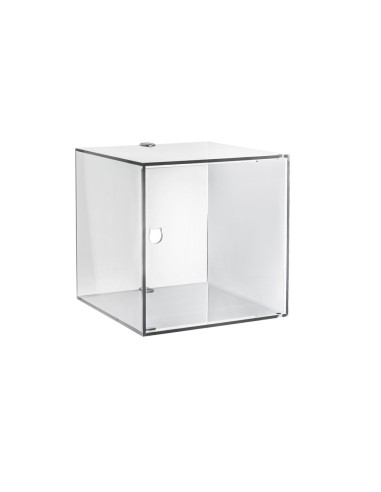 iPLEX Design - Clio Mobiletto Singolo Trasparente Da Parete in plexiglass - 30x30x30 cm