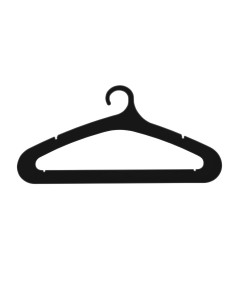 iPLEX Design - Hang Gruccia Portapantalone Nero in plexiglass - 41x22,5x0,3 cm