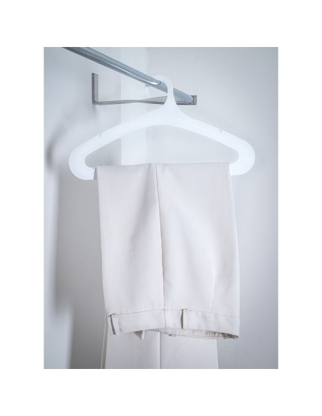 iPLEX Design - Hang Gruccia Portapantalone Bianco in plexiglass - 41x22,5x0,3 cm