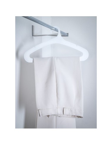 iPLEX Design - Hang Gruccia Portapantalone Bianco in plexiglass - 41x22,5x0,3 cm