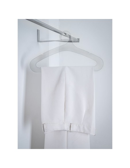 iPLEX Design - Hang Gruccia Portapantalone Trasparente in plexiglass - 41x22,5x0,3 cm