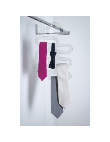 iPLEX Design - Marinella Portacravatte/Foulard Trasparente in plexiglass - 25x38x0,3 cm