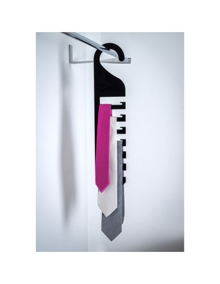 iPLEX Design - Tie Portacravatte Verticale Nero in plexiglass - 26x60x0,3 cm