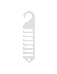 iPLEX Design - Tie Portacravatte Verticale Bianco in plexiglass - 26x60x0,3 cm