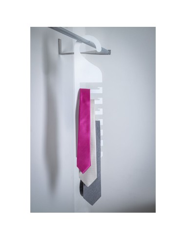 iPLEX Design - Tie Portacravatte Verticale Bianco in plexiglass - 26x60x0,3 cm