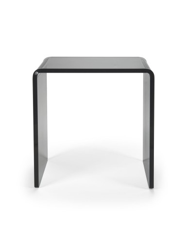 iPLEX Design - Clio Sgabello Fume' in plexiglass - fumè - 41x46x22 cm