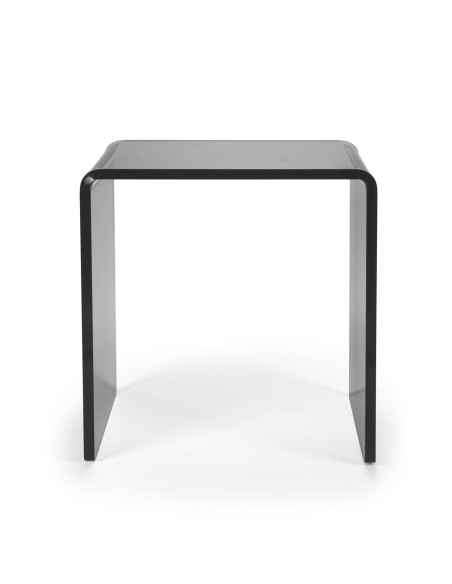 iPLEX Design - Clio Sgabello Fume' in plexiglass - fumè - 41x46x22 cm