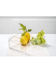 iPLEX Design - Serving Portafrutta Trasparente in plexiglass - 30x6x29,5 cm 2